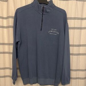 Comfort Colors Blue Quarter-Zip Sweater